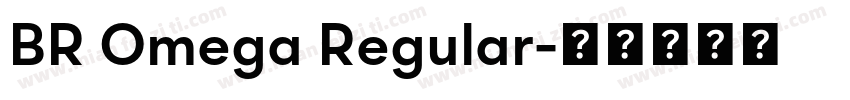 BR Omega Regular字体转换